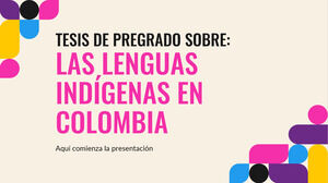 Języki tubylcze w Kolumbii Praca licencjacka