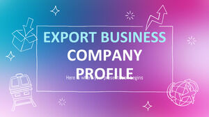 Perfil da empresa de negócios de exportação