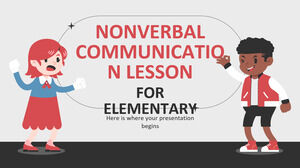 Leçon de communication non verbale pour le primaire