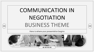 Communication in Negotiation Business Theme