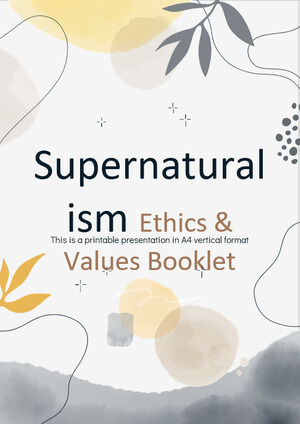 Supernaturalism - Ethics & Values Booklet