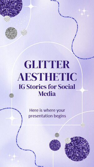 Glitter Aesthetic IG Stories pour les médias sociaux