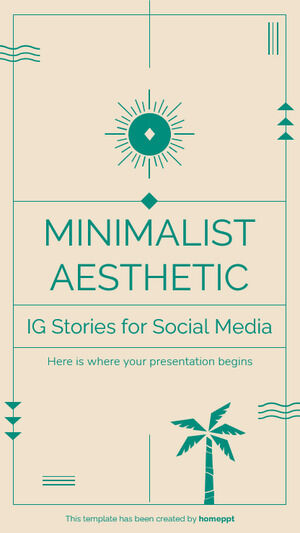 Минималистичные эстетические истории IG для социальных сетей