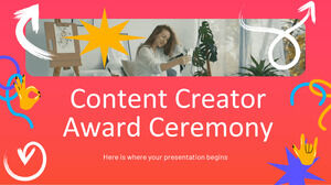 Cerimonia di premiazione dei creatori di contenuti