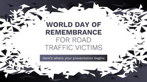 Ziua Mondială de Comemorare a Victimelor Traficului Rutier