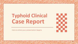 Rapport de cas clinique de typhoïde
