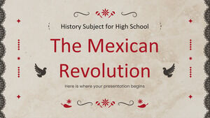 วิชาประวัติศาสตร์สำหรับโรงเรียนมัธยม: การปฏิวัติเม็กซิกัน