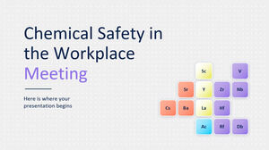 Riunione sulla sicurezza chimica nei luoghi di lavoro