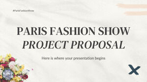 Proposition de projet pour le défilé de mode de Paris