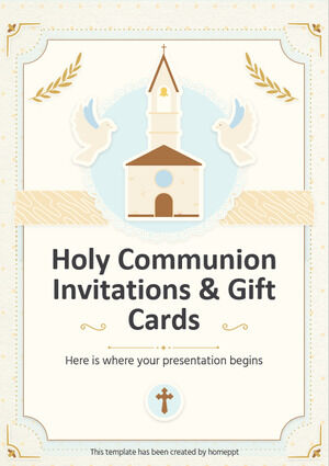 Einladungen zur Heiligen Kommunion & Geschenkkarten