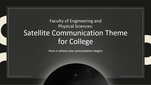 工程与物理科学学院：大学卫星通信主题