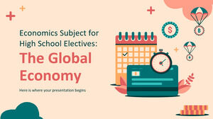 Sujet d'économie pour les cours optionnels du secondaire : l'économie mondiale