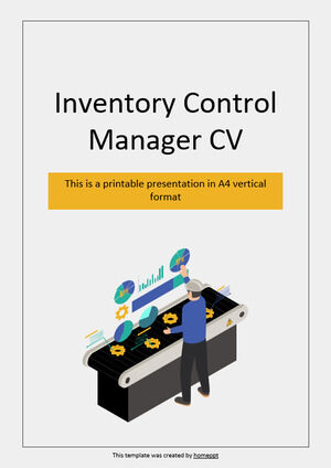 Inventory Control Manager CV