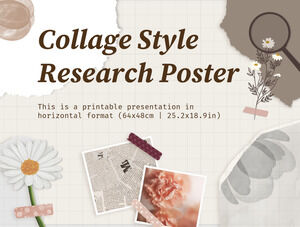 Poster di ricerca in stile collage