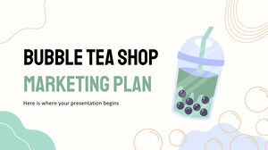 Plan de marketing de la tienda de té de burbujas