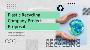مقترح مشروع شركة إعادة تدوير البلاستيك