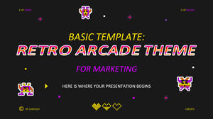기본 템플릿: 마케팅을 위한 레트로 아케이드 테마