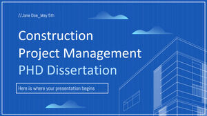 建設プロジェクト管理の博士論文