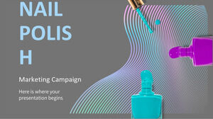 Campaña de marketing de esmalte de uñas