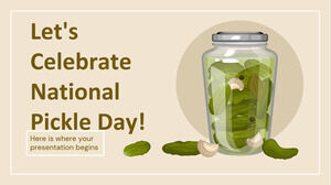 Lasst uns den National Pickle Day feiern!