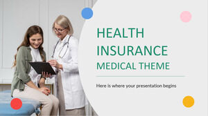 Tema medico dell'assicurazione sanitaria