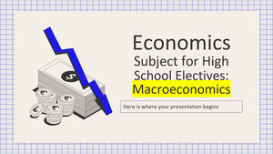 Disciplina de Economia para Eletivas do Ensino Médio: Macroeconomia