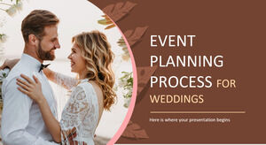 Processo di pianificazione degli eventi per matrimoni