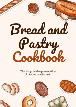 삽화가 포함된 빵과 페이스트리 요리책