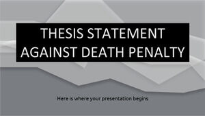 Pernyataan Tesis Menentang Hukuman Mati