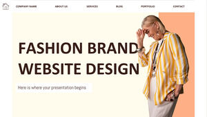 ファッションブランドのウェブサイトのデザイン