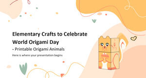 Artisanat élémentaire pour célébrer la Journée mondiale de l'origami - Animaux en origami imprimables
