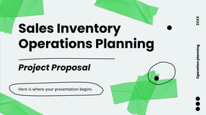 Proposition de projet de planification des opérations d'inventaire des ventes