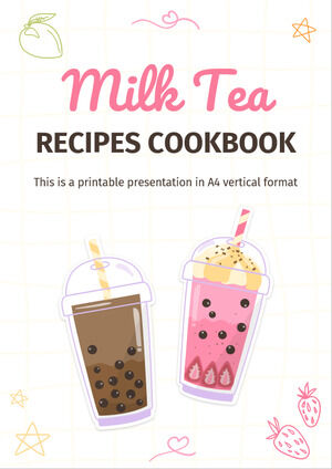 Książka kucharska z przepisami na herbatę mleczną