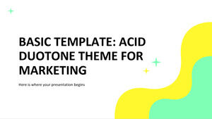 Modèle de base : thème Acid Duotone pour le marketing