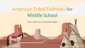 중학교를 위한 미국 부족 민화