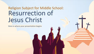 موضوع الدين للمدرسة المتوسطة: قيامة يسوع المسيح