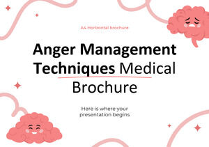 Anger Management Techniques Medical Brochure