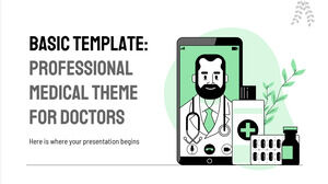 Базовый шаблон: профессиональная медицинская тема для врачей