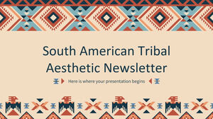 Buletin informativ de estetică tribală din America de Sud