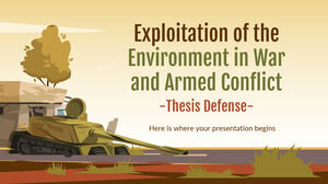 Exploitation of the Environment in War and Armed Conflicts Thesis Defense