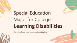 Special Education Major per il college: difficoltà di apprendimento