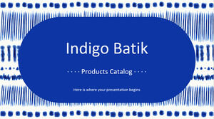 Catalogue de produits Indigo Batik
