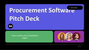 Pitch Deck de software de adquisiciones