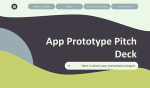 Prototipo dell'app Pitch Deck