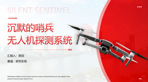 Red Geometric Wind UAV Product Business Plan PPT Template