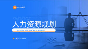 Plantilla PPT de capacitación interna de recursos humanos del grupo de planificación de recursos humanos