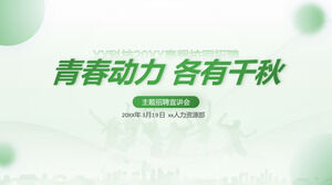 Templat PPT Perekrutan Kampus Musim Semi untuk Perusahaan Xiaoxin