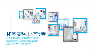 Free Download of PPT Template for Blue Simple Chemistry Experiment