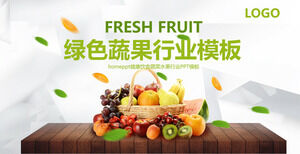 Beautiful Fruit Background PPT Template Free Download