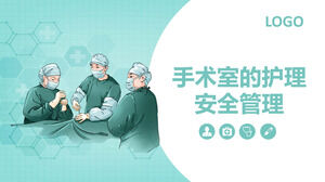 Sfondo del medico sottoposto a intervento chirurgico Gestione della sicurezza infermieristica in sala operatoria Download PPT